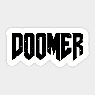 Doomer Boomer Meme Gamer Dad Sticker